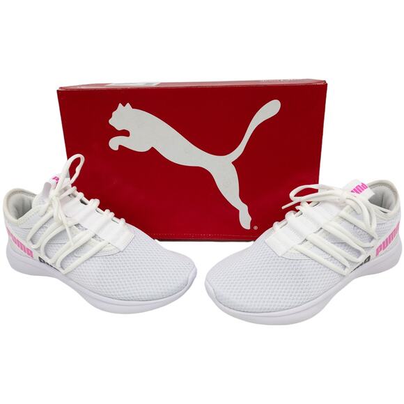 Puma Star Vital Lace Up Mesh Trainer Running Sneakers 6.5 Women's White & Pink - Picture 1 of 10